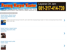 Tablet Screenshot of pasangkarpetkantor.com